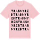 Pink Cotton t-shirt med Tranmyren ordlek t-shirt