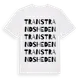 White t-shirt med Transtrandsheden ordlek t-shirt