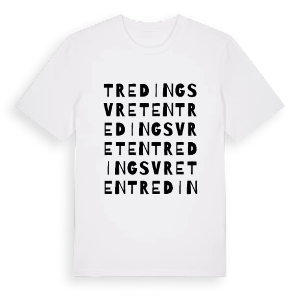 Tredingsvreten ordlek t-shirt – ekologisk bomull t-shirt från PinShirt