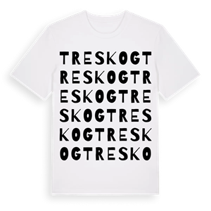 Treskog ordlek t-shirt – ekologisk bomull t-shirt från Pinshirt