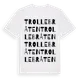 White t-shirt med Trollebråten ordlek t-shirt