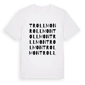 Trollmon ordlek t-shirt – ekologisk bomull t-shirt från PinShirt