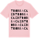 Pink Cotton t-shirt med Tronbacken ordlek t-shirt
