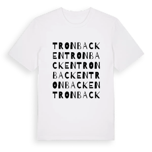 Tronbacken ordlek t-shirt – ekologisk bomull t-shirt från PinShirt