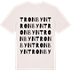 Vintage White t-shirt med Tronbyn ordlek t-shirt