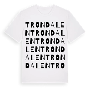Trondalen ordlek t-shirt – ekologisk bomull t-shirt från PinShirt