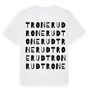 Tronerud ordlek t-shirt – ekologisk bomull t-shirt från Pinshirt