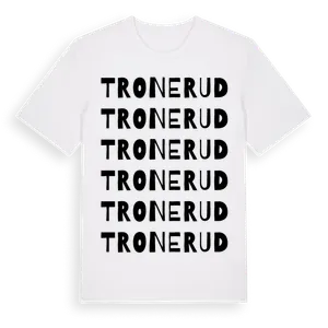 Tronerud ordlek t-shirt – ekologisk bomull t-shirt från Pinshirt