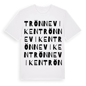 Trönneviken ordlek t-shirt – ekologisk bomull t-shirt från PinShirt