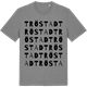 Mid Heather Gray t-shirt med Tröstad ordlek t-shirt