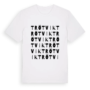 Trötvik ordlek t-shirt – ekologisk bomull t-shirt från PinShirt