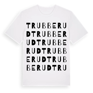 Trubberud ordlek t-shirt – ekologisk bomull t-shirt från Pinshirt