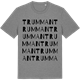 Mid Heather Gray t-shirt med Trumman ordlek t-shirt