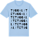 Blue Soul t-shirt med Tuggalite ordlek t-shirt