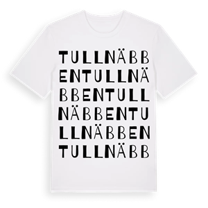 Tullnäbben ordlek t-shirt – ekologisk bomull t-shirt från Pinshirt