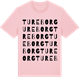 Pink Cotton t-shirt med Tureborg ordlek t-shirt