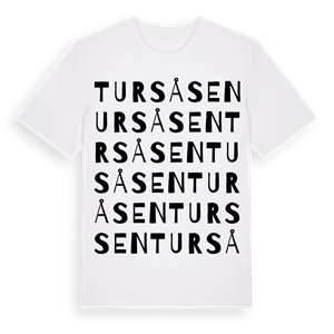 Tursåsen ordlek t-shirt – ekologisk bomull t-shirt från Pinshirt