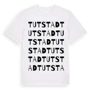 Tutstad ordlek t-shirt – ekologisk bomull t-shirt från Pinshirt