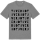 Mid Heather Gray t-shirt med Tuverud ordlek t-shirt