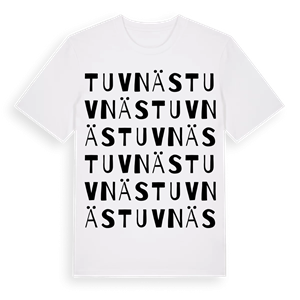 Tuvnäs ordlek t-shirt – ekologisk bomull t-shirt från Pinshirt