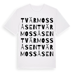 Tvärmossåsen ordlek t-shirt – ekologisk bomull t-shirt från PinShirt