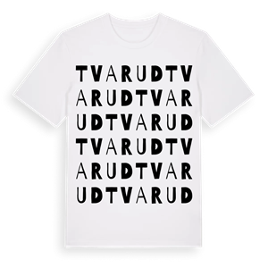 Tvarud ordlek t-shirt – ekologisk bomull t-shirt från PinShirt