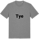 Mid Heather Gray t-shirt med Tye fetstil t-shirt