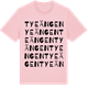 Pink Cotton t-shirt med Tyeängen ordlek t-shirt