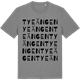 Mid Heather Gray t-shirt med Tyeängen ordlek t-shirt