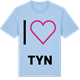 Blue Soul t-shirt med Jag älskar Tyn t-shirt stort tryck