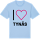 Blue Soul t-shirt med Jag älskar Tynäs t-shirt stort tryck