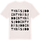Vintage White t-shirt med Tynäsudden ordlek t-shirt