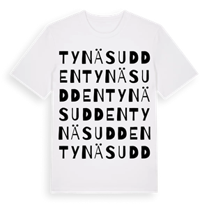 Tynäsudden ordlek t-shirt – ekologisk bomull t-shirt från PinShirt