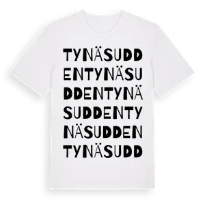 Tynäsudden ordlek t-shirt – ekologisk bomull t-shirt från Pinshirt