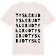 Vintage White t-shirt med Tyskerud ordlek t-shirt