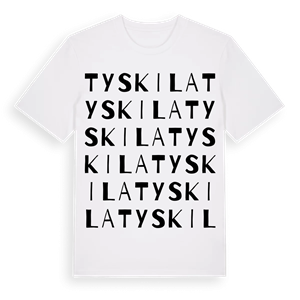 Tyskila ordlek t-shirt – ekologisk bomull t-shirt från PinShirt
