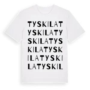 Tyskila ordlek t-shirt – ekologisk bomull t-shirt från Pinshirt
