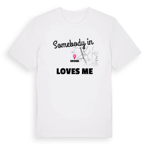 Någon i Udden älskar mig t-shirt – ekologisk bomull t-shirt från PinShirt