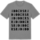 Mid Heather Gray t-shirt med Uddersrud ordlek t-shirt