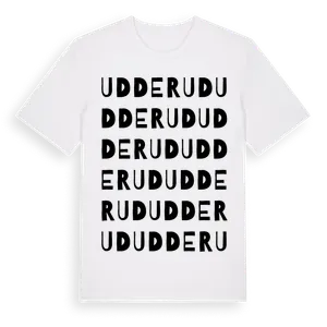 Udderud ordlek t-shirt – ekologisk bomull t-shirt från Pinshirt