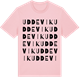 Pink Cotton t-shirt med Uddevik ordlek t-shirt
