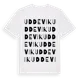 White t-shirt med Uddevik ordlek t-shirt
