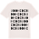 Vintage White t-shirt med Uddheden ordlek t-shirt