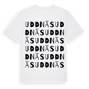 Uddnäs ordlek t-shirt – ekologisk bomull t-shirt från PinShirt