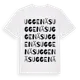White t-shirt med Uggenäs ordlek t-shirt