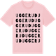Pink Cotton t-shirt med Uggerud ordlek t-shirt