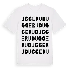 Uggerud ordlek t-shirt – ekologisk bomull t-shirt från Pinshirt