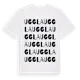 White t-shirt med Uggla ordlek t-shirt