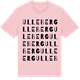 Pink Cotton t-shirt med Ulleberg ordlek t-shirt