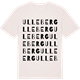 Vintage White t-shirt med Ulleberg ordlek t-shirt